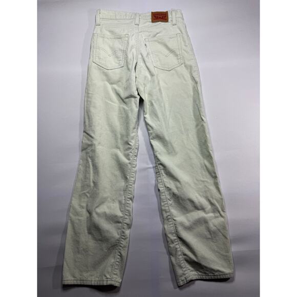 Levi's Women's '94 Baggy Light Green Corduroy Pants - Size 26x31 (27x30) - Picture 2 of 6